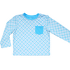 Boys UPF long sleeve tee in gingham